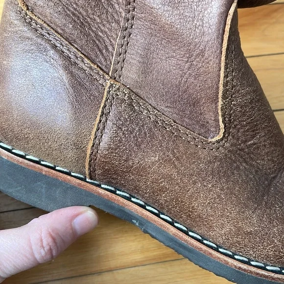 Classic Roots Tribe Leather Knee-High Riding Boots Unlined Made in Canada π¨π¦ - Picture 16 of 17